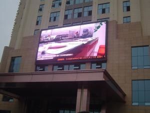 Instalação fixa Esquema publicitário LED eletrônico em cores completas
