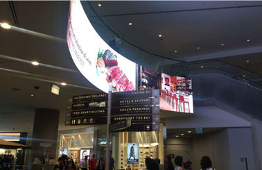 P4 Soft Hd Flexível Publicidade LED ecrãs Densidade de pixels 62500 pontos / m2 RGB publicidade LED ecrã publicidade LED ecrã