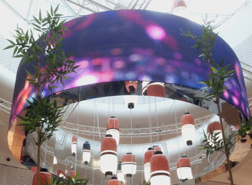 P4 Soft Hd Flexível Publicidade LED ecrãs Densidade de pixels 62500 pontos / m2 RGB publicidade LED ecrã publicidade LED ecrã