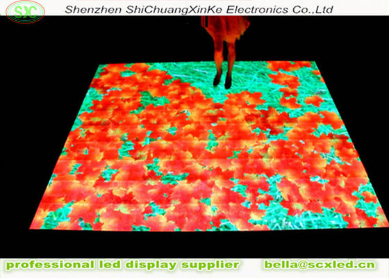 HD Full Color LED Dance Floor P6.25 Indução Electronic Video Display LED dance floor interativo