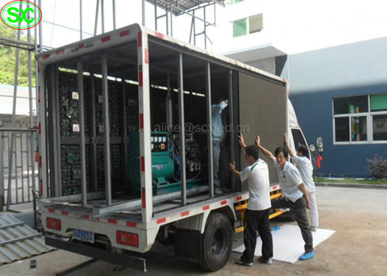 Cartão de visualização de tela LED montado em caminhão