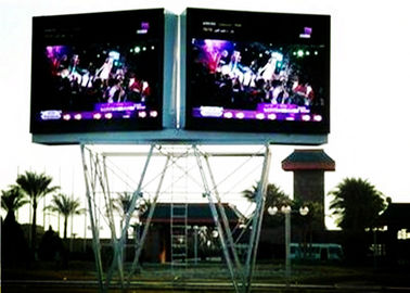 LED de publicidade exterior Panéis de exibição LED de cor completa com coluna