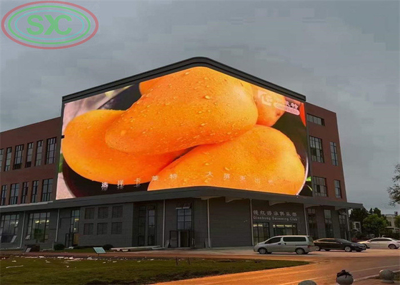 Ecrã de visualização LED IP65 à prova d'água de alto brilho em cores completas para publicidade exterior P8mm