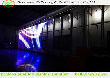 P3.91 Display LED transparente de vidro Alto brilho para a janela Display LED de vidro