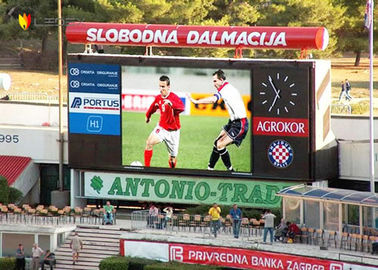 Estádio de futebol ao ar livre P5 Display LED digital grande parede de vídeo cartaz à prova d'água Alto brilho
