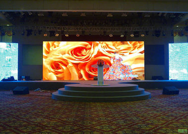 Ecrã de alumínio de fundição a óleo P4 SMD LED / Ecrã de LED de parede de vídeo multicolor interno, 3 anos de garantia