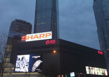 Ecrã de publicidade LED exterior de alto brilho P10 Edifício montado HD Billboard