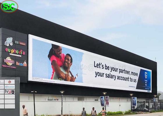 O diodo emissor de luz de alta resolução da cor completa da propaganda P10 seleciona IP65 impermeável