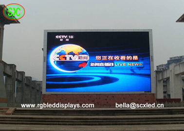 Ecrã curvo 7500cd/M2 Brilho HD Exterior Full Color LED Display P10 DIP IP 65 Instalação fixa