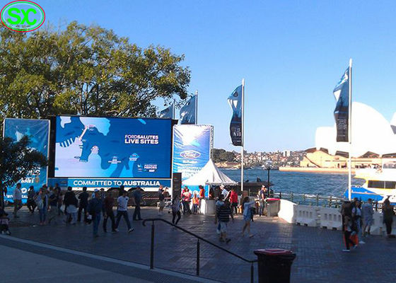 Exposição de diodo emissor de luz flexível P5mm da cortina de HD, tela fina super impermeável do diodo emissor de luz IP65