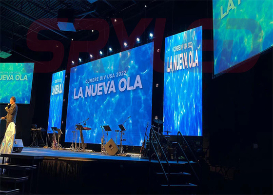 Aluguer de cartaz P3.91 LED Painel de tela de vídeo Mural de palco interior LED