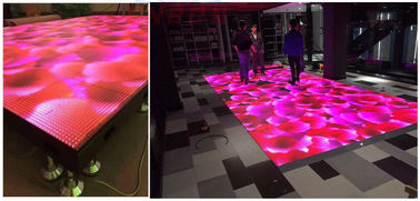 Indoor P6.25 LED Dance Floor para DJ night club, 1/5 densidade de digitalização WIFI controle led dance floor