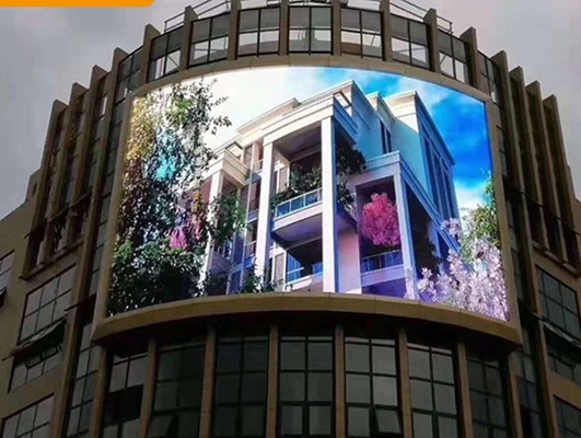 Full Color Outdoor Waterproof LED Digital Signage Flexível HD Sem Mosaico Outdoor Full Color LED