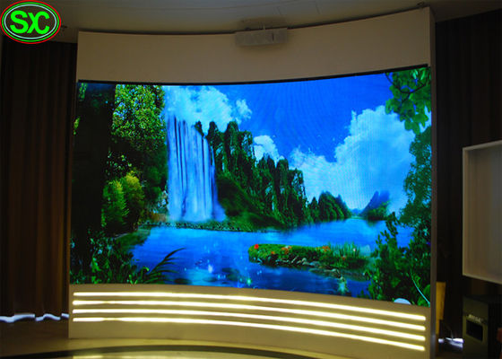 Bom preço Cortina interna a exposição conduzida, forma P3 da curva conduziu a parede video a cortina conduzida do cabo flexível on-line