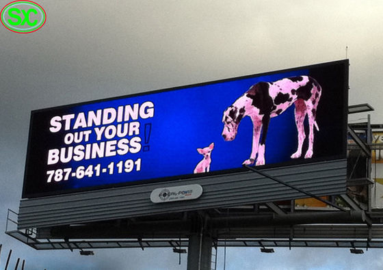 O quadro de avisos conduzido fixo exterior video da exposição da propaganda grande Waterproof
