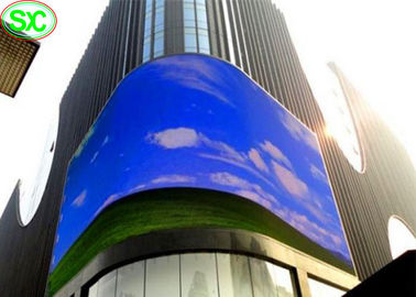 RGB Full Color P10mm TV Publicidade ao ar livre Vídeo Curva LED Sign Display