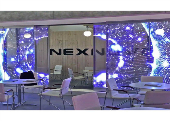 Ecrãs LED suspensas e LED transparentes 1000*500MM de brilho ajustável