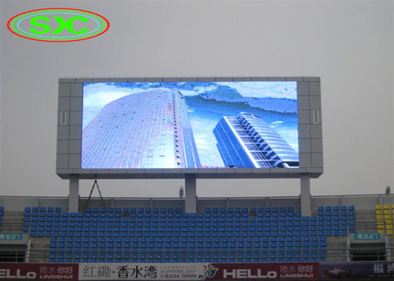 P10 Área exterior à prova d'água Full Color Stadium LED Display 5000nits IP65 10mm Pitch