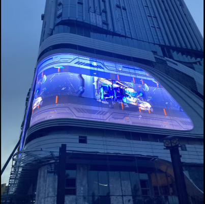 P5 de alta qualidade 960X960mm Publicidade Instalação fixa Parede de vídeo LED à prova d'água,suporte Curva de design de canto,3840hz