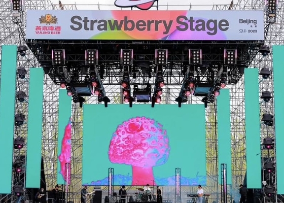HD Outdoor LED Rental Screen Full Color P6 SMD3535 960mm X 960mm Ecrãs LED de publicidade