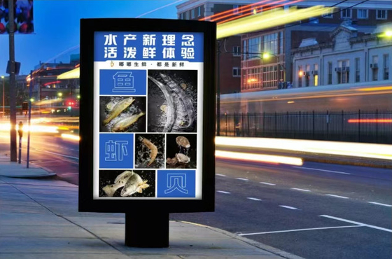 P10 Outdoor IP65 Hanging LED Video Wall Advertising Billboards 10 mm Pixels