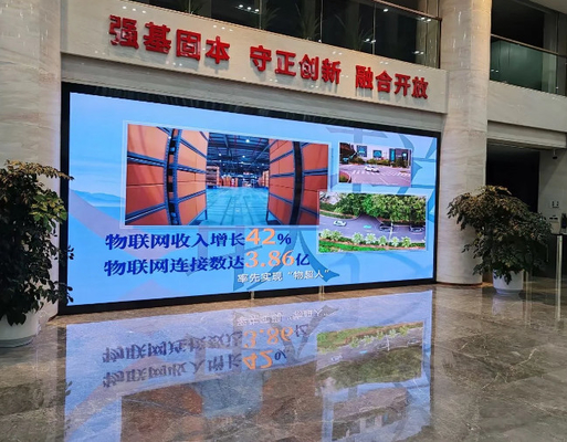 Aluguel de interiores Full Color LED Display P3.91 parede de vídeo cenário