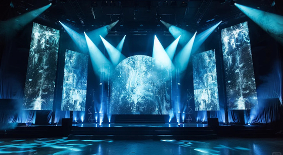 Espetáculo LED Full Color Indoor HD 4K P3 Rental Densidade de pixels 62500/m2