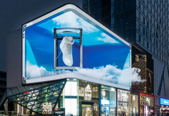 P5 Ecrã de alumínio de fundição a moagem LED a cores exteriores para centro comercial/exposição