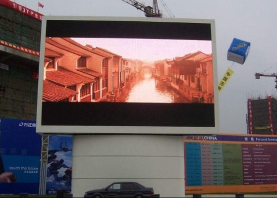Instalação fixa/Aluguer Display LED a cores completas, sinalização digital à beira da estrada, P10 LED Tail Screen