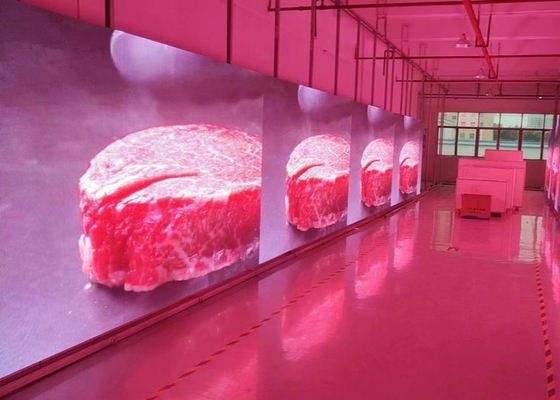 Lâmpadas de aluguel ao ar livre Lâmpadas curvas Íntegramente à prova d'água Vídeo a cores 640*640mm Publicidade Lâmpadas de LED P5