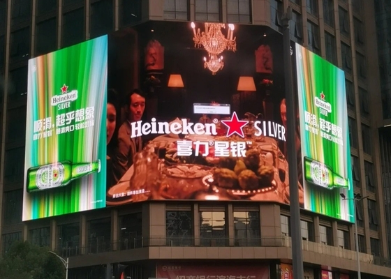 Ecrã de aluguel à prova d'água IP65 Exterior Full Color LED Display 500*1000MM P4.81 Módulo HD 7500cd/Sq Brilho