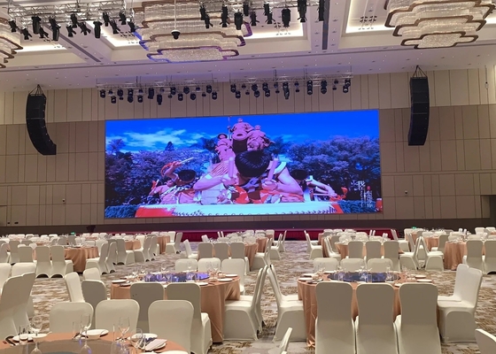Ecrã de alumínio fundido à prova d'água LED exterior 320*160MM P4 Ecrã de cinema LED interior