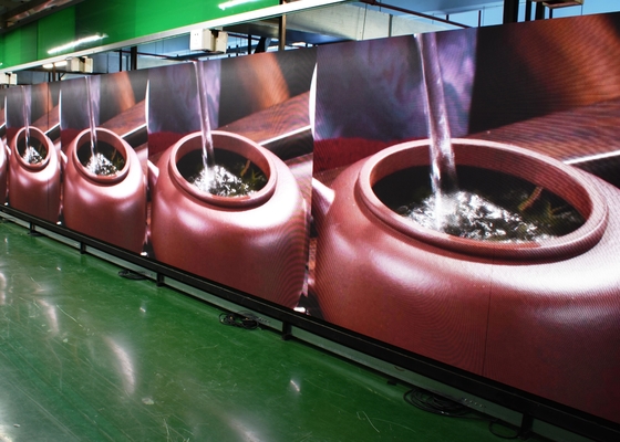 Armário de alumínio de fundição por impressão em interiores Display LED de cores completas LED RGB LED Outdoors de alta eficiência energética