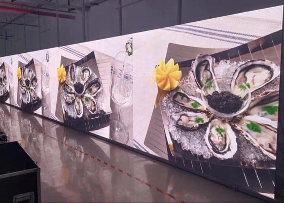 Transparente aluguel P4 Indoor Full Color LED Display LED Billboard Exposição 1/8 Scanning
