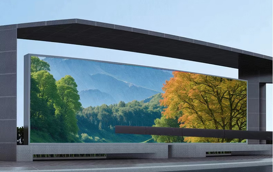 Full Color LED Billboard P8 Ecrã exterior IP65 Super transparente Material do gabinete de ferro