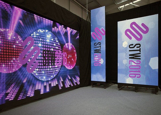 P2.5 Indoor Die-Cast Aluminium/Rental Full Color LED Display IP43 Waterproof 3D Advertising Poster