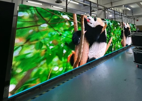 Grande tela de aluguel flexível sem exposição de mancha 1/32 placa de tela LED de varredura HD 1R1G1B P2.5mm