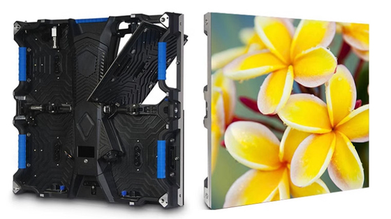 Módulo 256mm x 128mm Full Color SMD2121 Indoor RGB LED Display Tela de alumínio fundido P4 768X768mm Tamanho