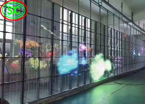 0.2 kg/PC Módulo Peso Parede de vídeo LED transparente para exibição de vídeo profissional e atraente
