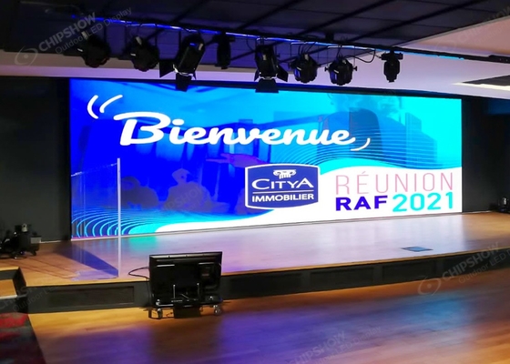 Ecrã de aluguer HD removível de vidro de cristal chip P5 transparente