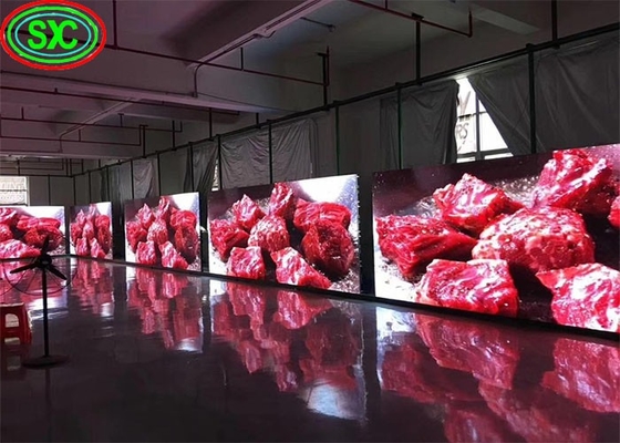 Teatro de fundo de aluguel / Caixa de alumínio de fundição P3.91 P4.81 Ecrã LED HD a cores interiores