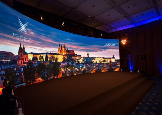 P2.5 Armário de fundição por impressão de LED de junção sem costura de alumínio 640X640 mm Tipo