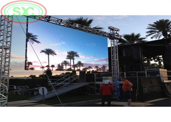 Palco de aluguer de tela LED de alumínio fundido, interior HD Full Color P3, 128 X 64 Dot Matrix