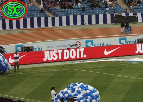 Display LED de estádio P8 SMD com resolução de 15625 pixels/m2