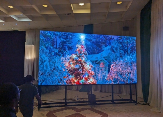 Canbest Série V 500x500mm Cob P1.2 P1.5 P1.9 P2.6 P2.9 Interior Ângulo Direito LED Display Screen 90 Graus Esquina LED Video Wall