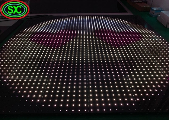 Equipamento de palco Festa de casamento Show DJ Full Color RGB LED Disco Light Dance Floor Screen
