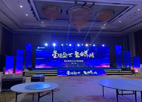 16:9 Relação 5m X 3m chave na mão Sistema completo P2.6 P2.9 P3.91 LED Display 500mmx500mm LED Painel de fundo Indoor Outdoor LED Screen
