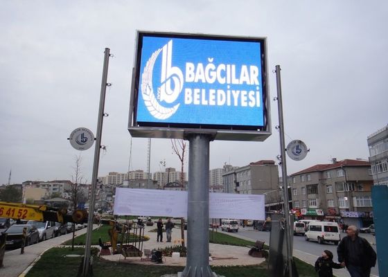 Outdoor LED Billboard P10, Pixel de 10mm, Brilho de 50000cd