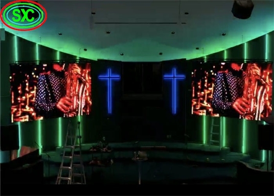 Display LED de fundo de estágio P5 de brilho ultra-alto com estrutura multi-loop