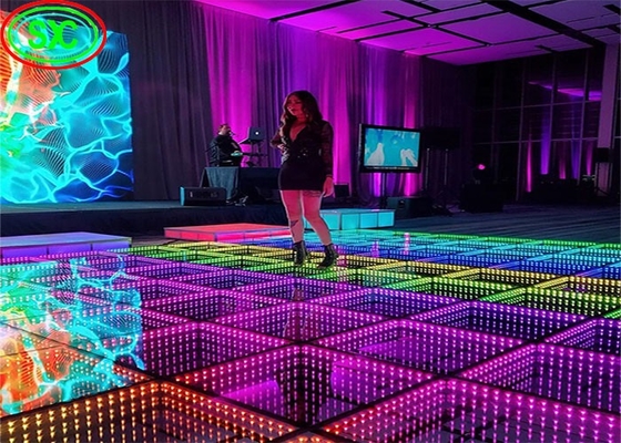 Tonch SMD3535 Som ativo DJ Led Disco Pavimento de dança Panéis de feixe branco quente